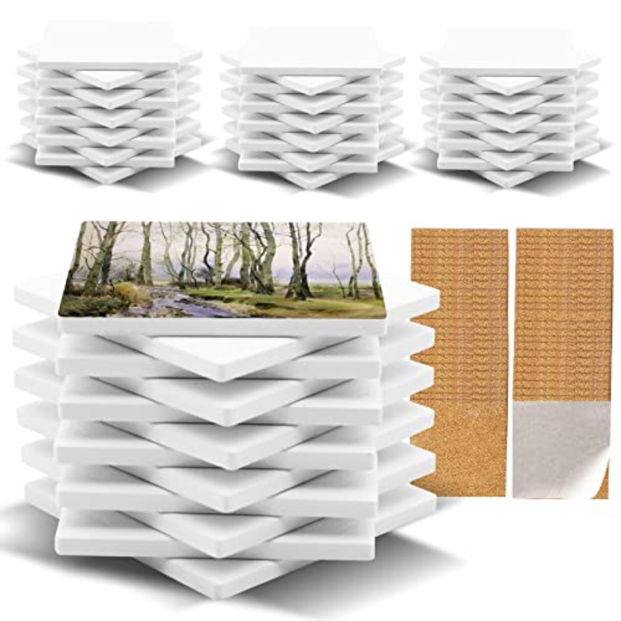 Coaster Sublimation Blank - 48 Pack Sublimation Blanks Coasters Bulk,