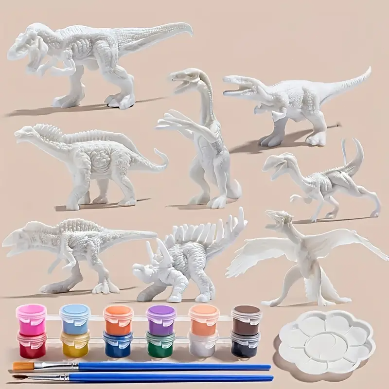 6pcs/8pcs, DIY Coloring Dinosa - Puzzle Blank White 리뷰 및 가격