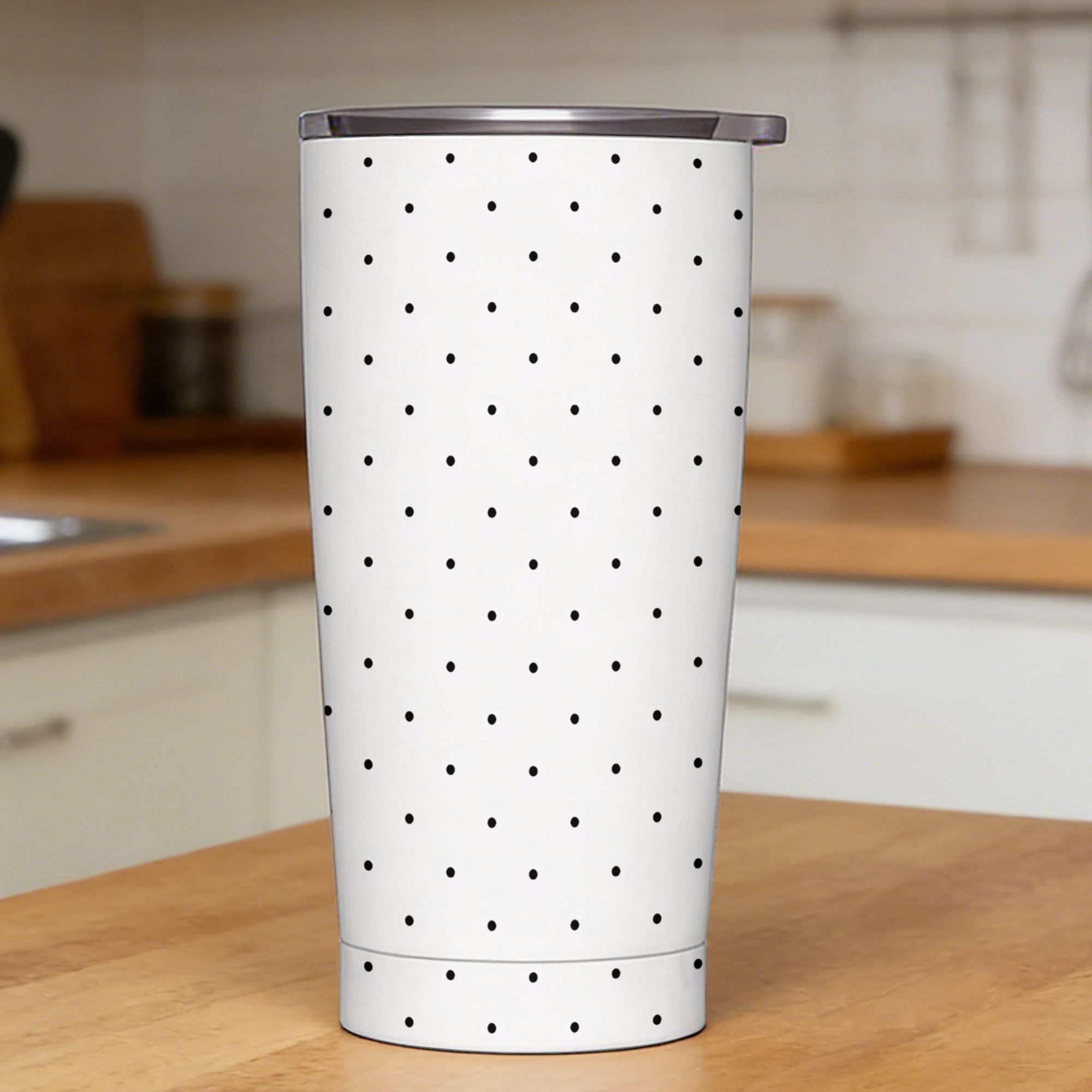 Black & White Polka Dot Patter - Tumbler 20Oz White 리뷰 및 가격