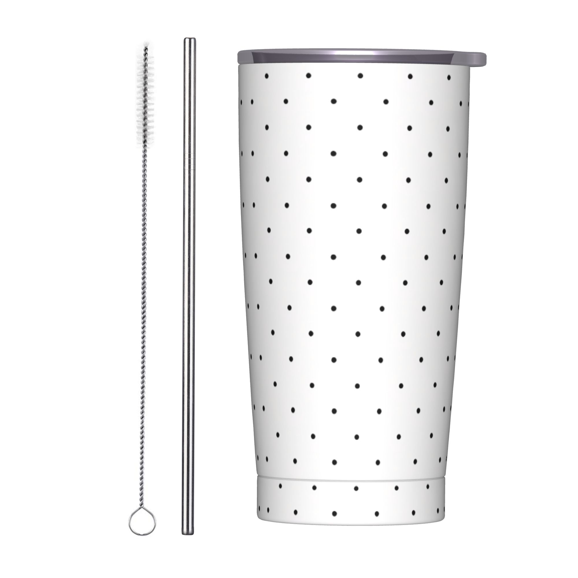 Black & White Polka Dot Patter - Tumbler 20Oz White 리뷰 및 가격