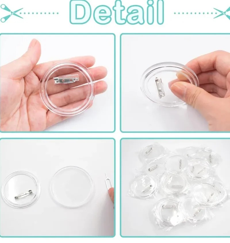30pcs acrylic blank badge pin  - Button Badge Blank 리뷰 및 가격