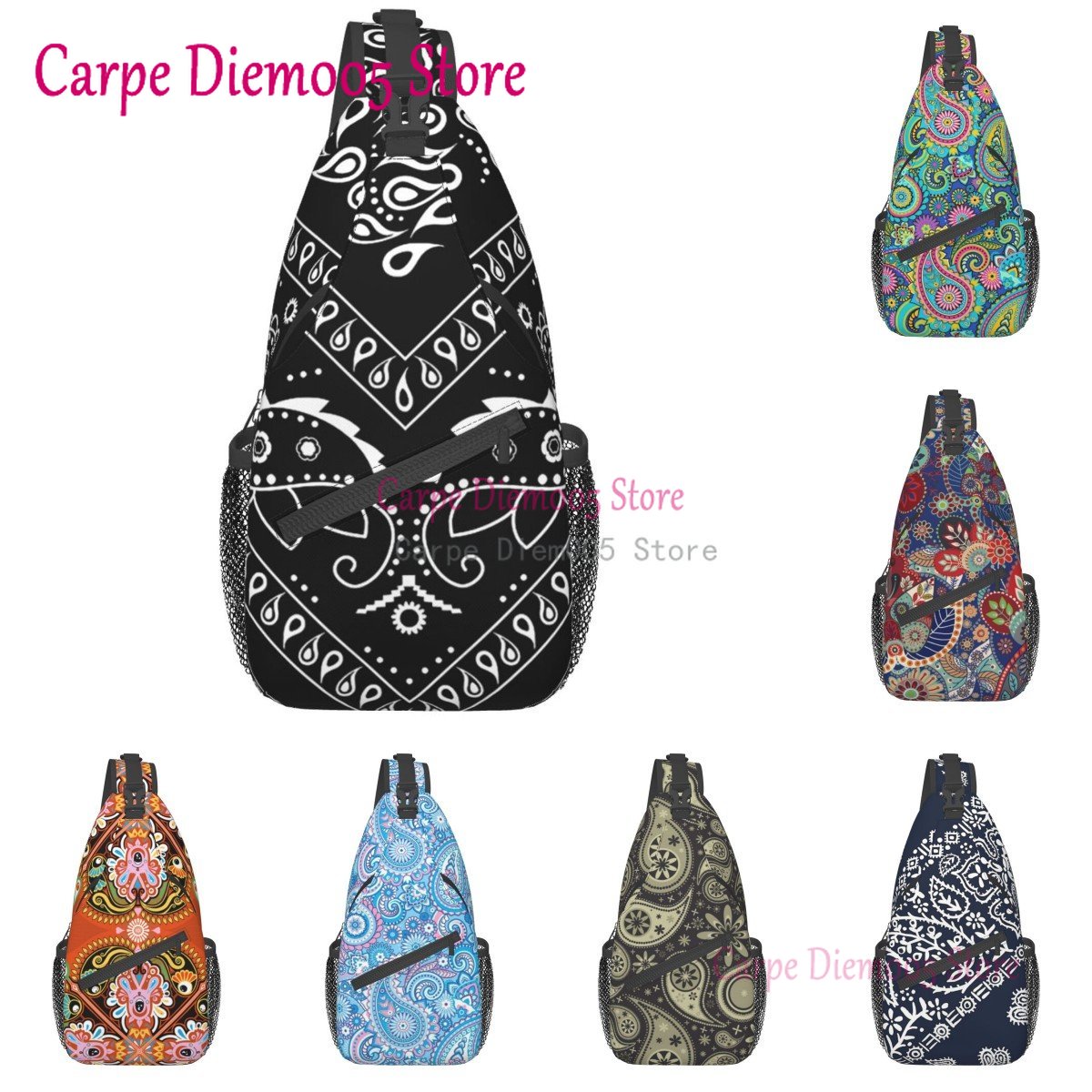 Black And White Paisley Chican - Bandana Blank White 리뷰 및 가격