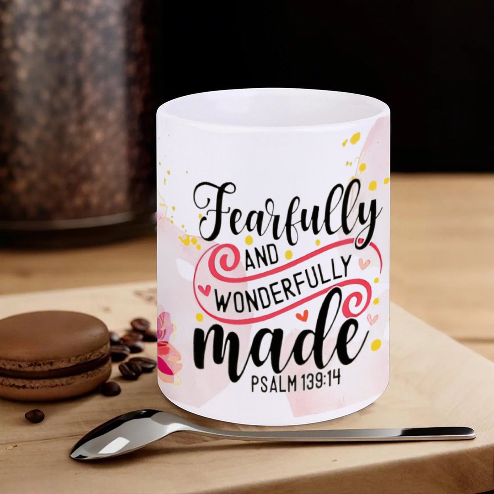 Fearfully And Wonderfully Made - Sublimation Mug White 리뷰 및 가격