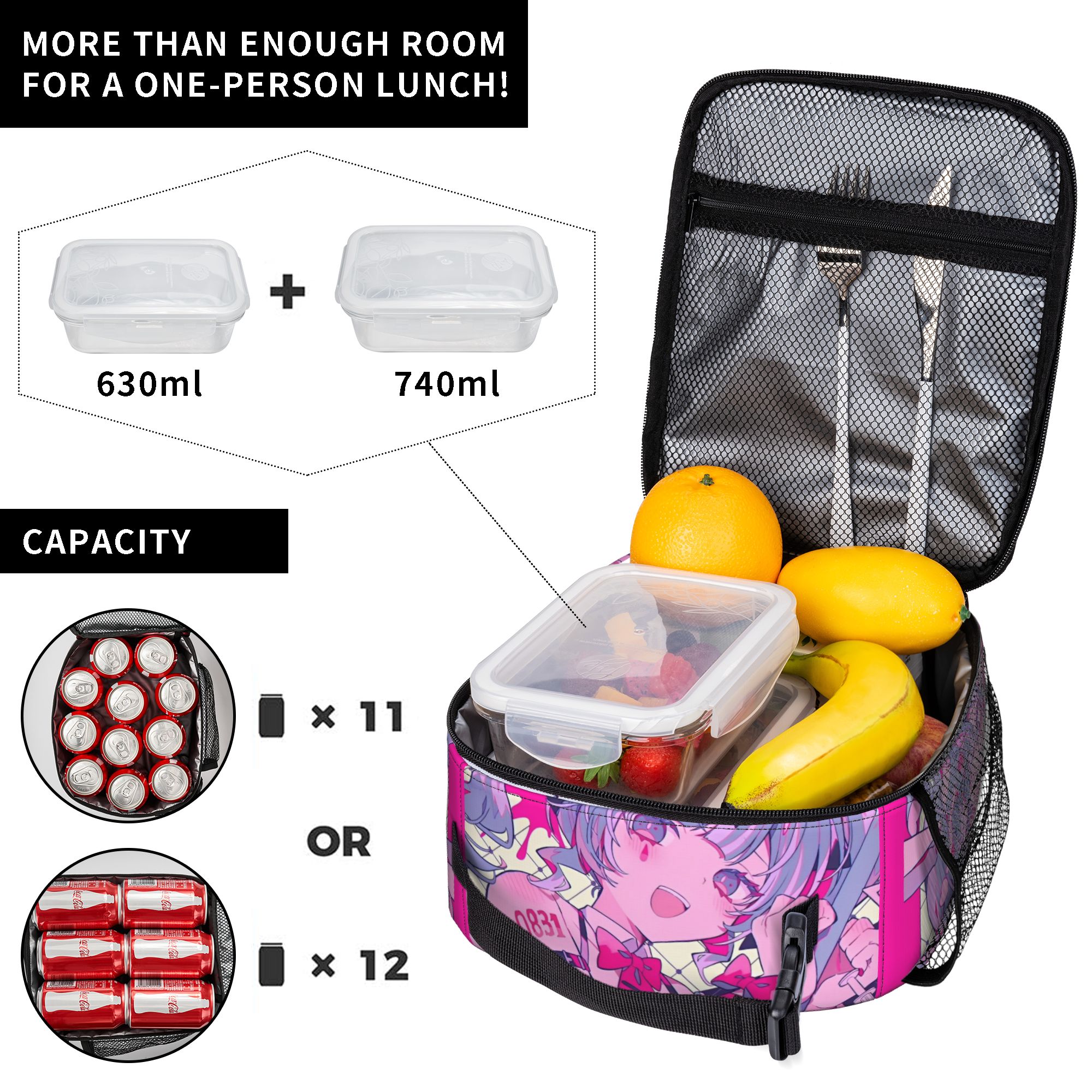 Hatsune Miku  Insulated Lunch  - Tote Bag Sublimation 리뷰 및 가격