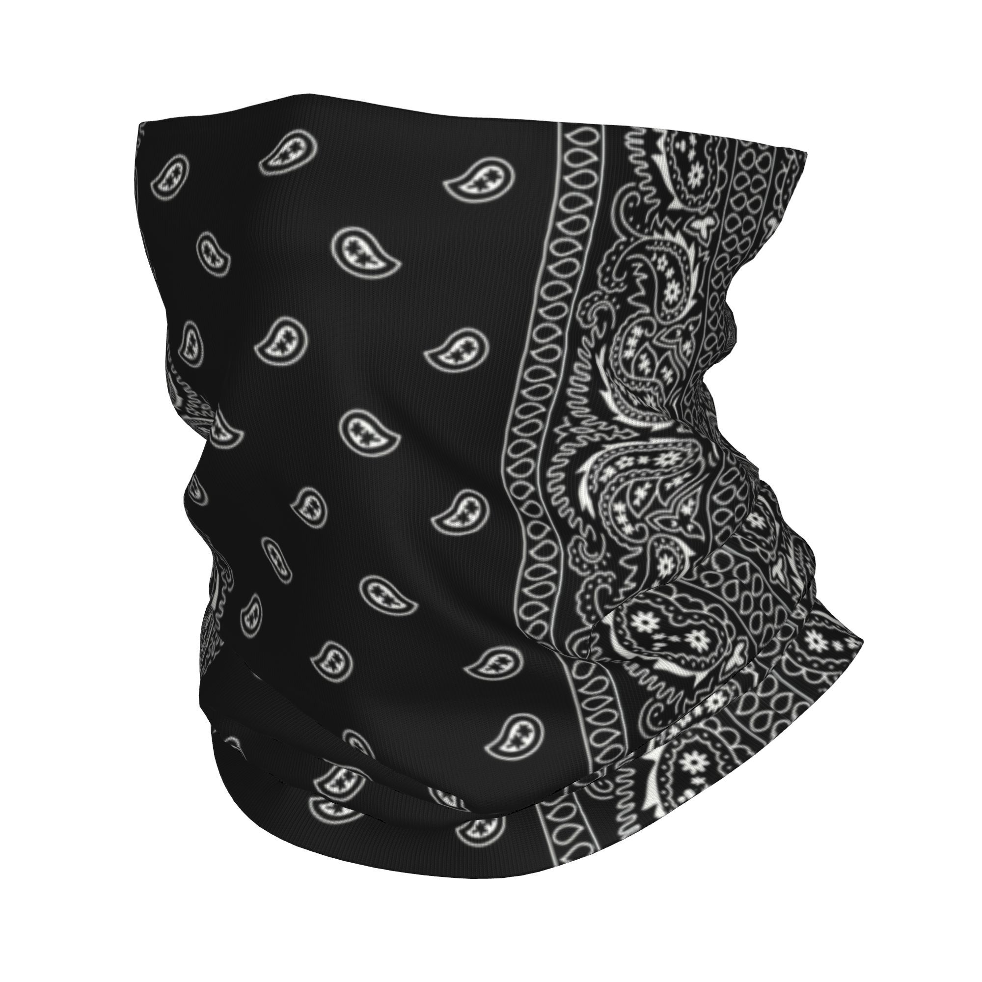 Custom Black And White Paisley - Bandana Blank White 리뷰 및 가격