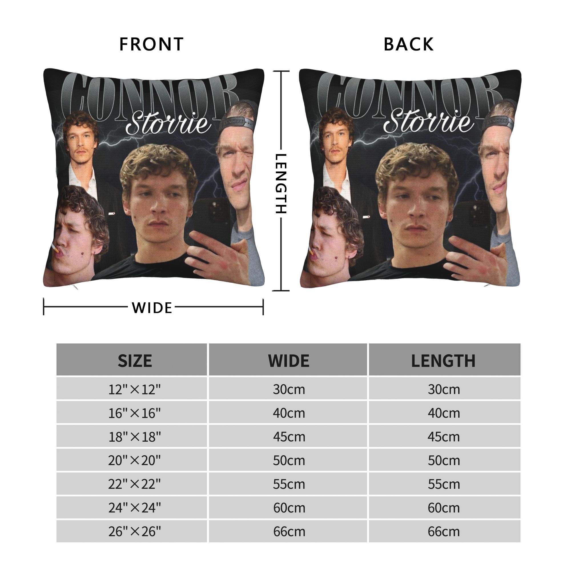 Connor Storrie Heated Rivalry  - Pillow Cover Sublimation 리뷰 및 가격