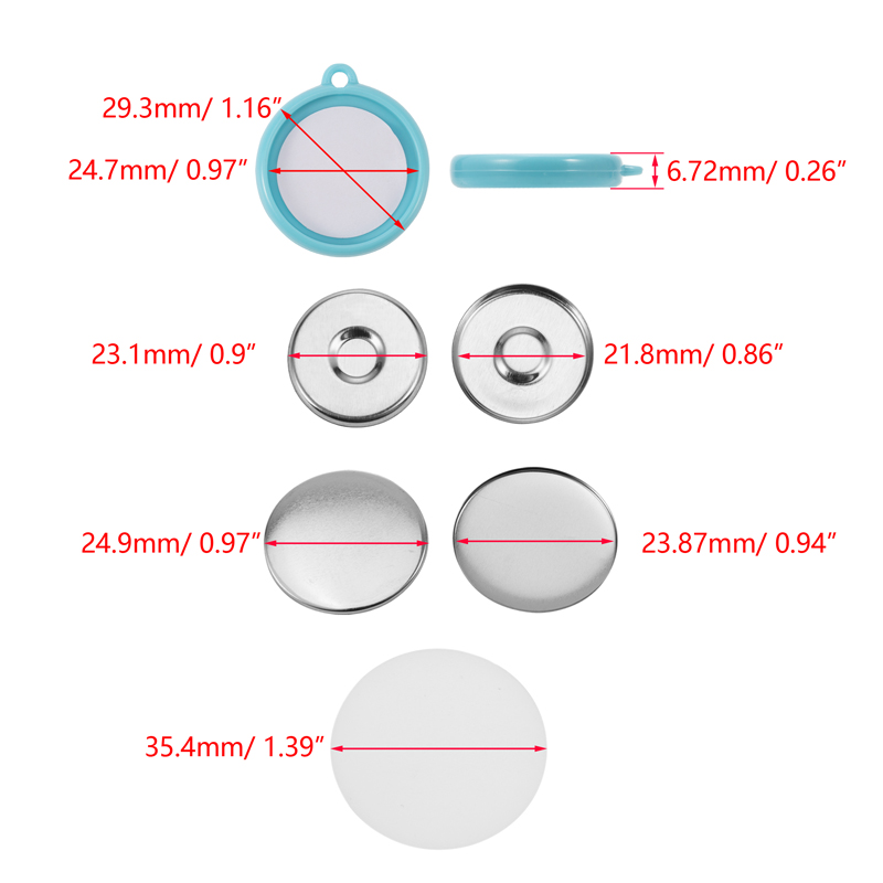 50Pcs/Set DIY Double-Side Key  - Button Badge Blank 리뷰 및 가격