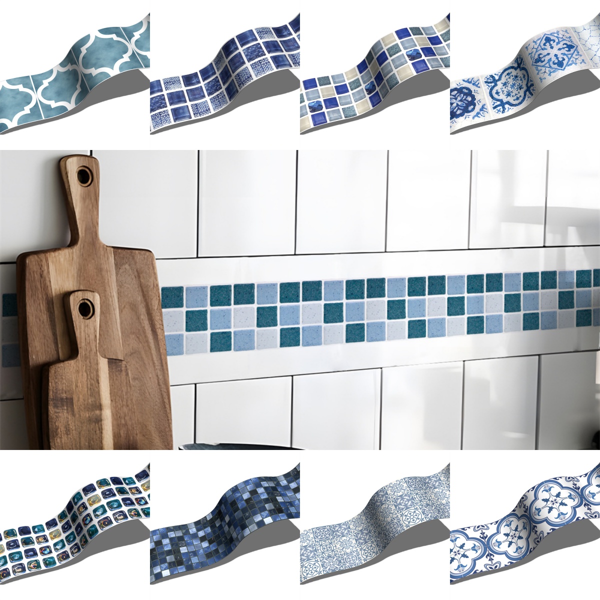 Blue Mosaic Self-Adhesive Base - Ceramic Tile Blank 리뷰 및 가격