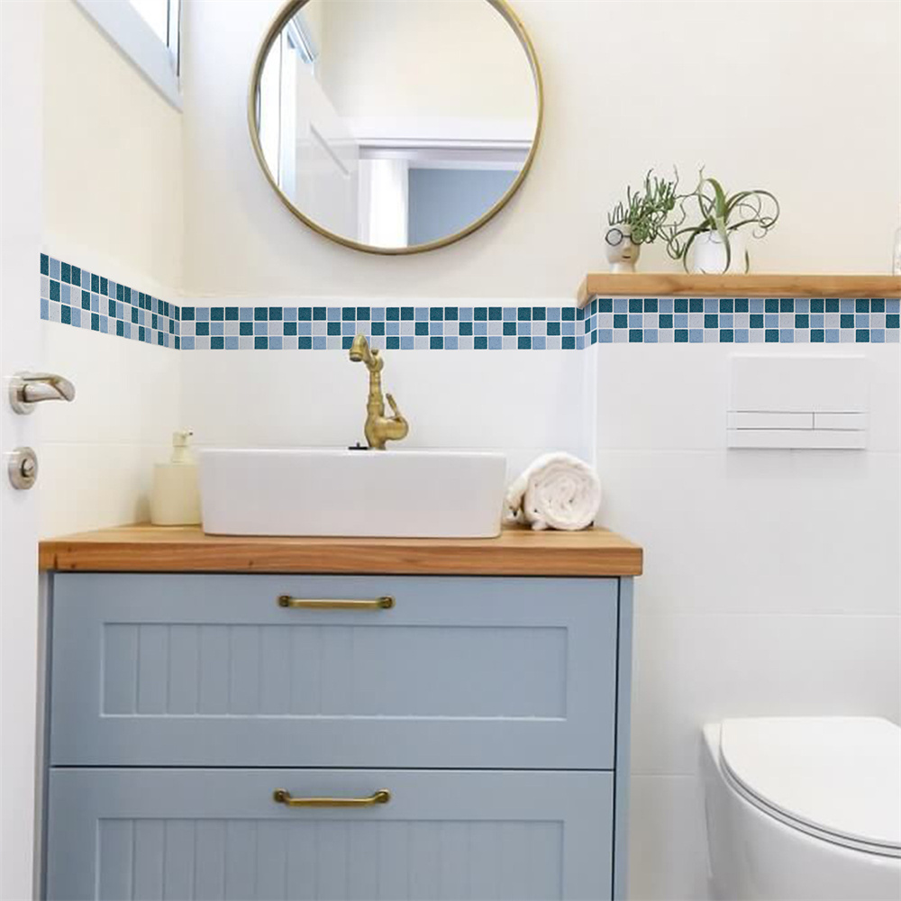Blue Mosaic Self-Adhesive Base - Ceramic Tile Blank 리뷰 및 가격