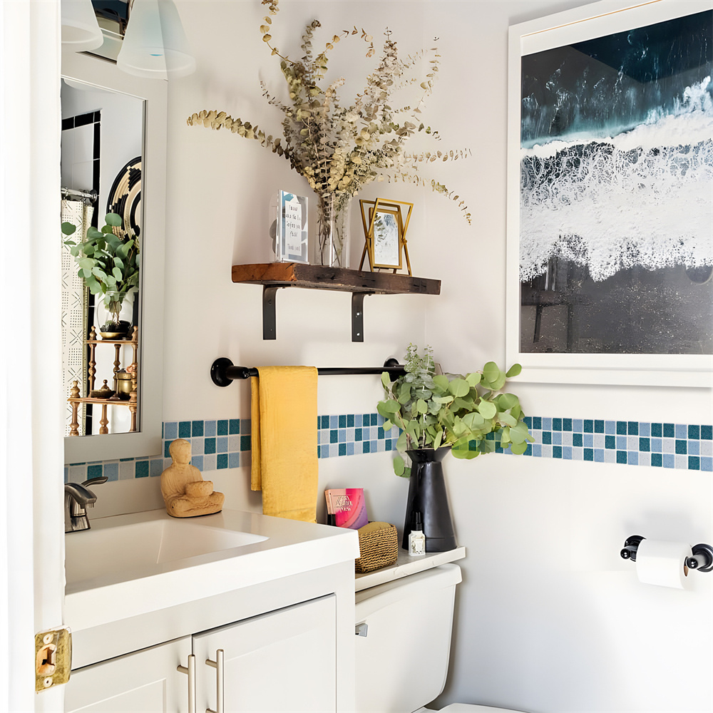 Blue Mosaic Self-Adhesive Base - Ceramic Tile Blank 리뷰 및 가격