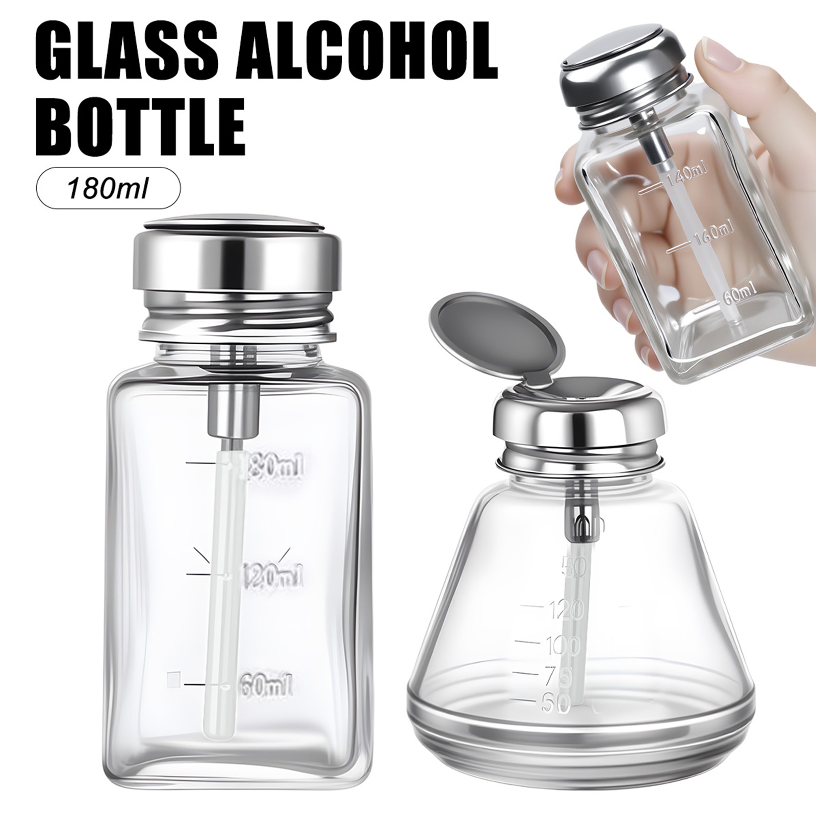 180ml Nail Glass Bottle Press  - Water Bottle Blank 리뷰 및 가격