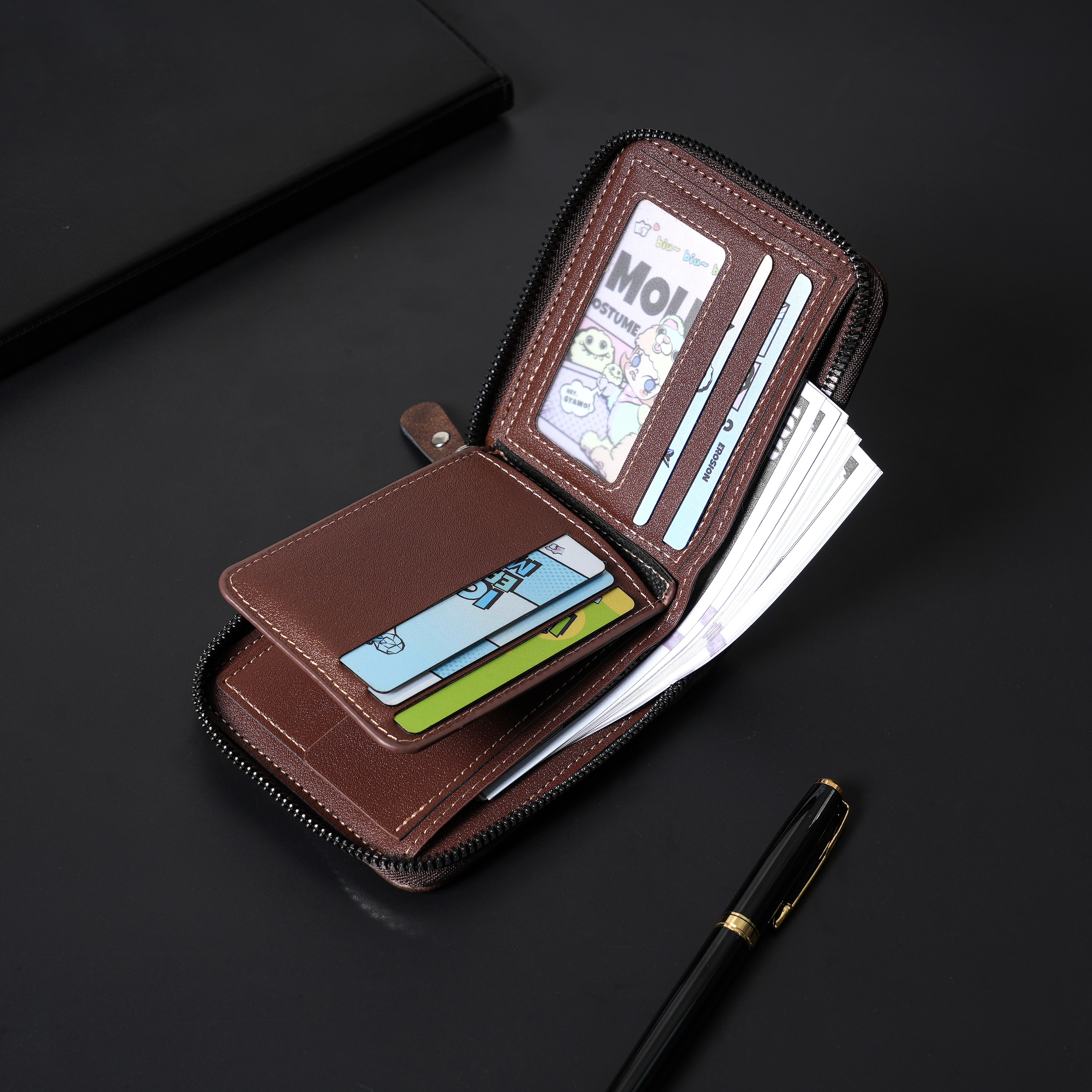 New Men's Zipper Card Holder C - Photo Acrylic Block 리뷰 및 가격