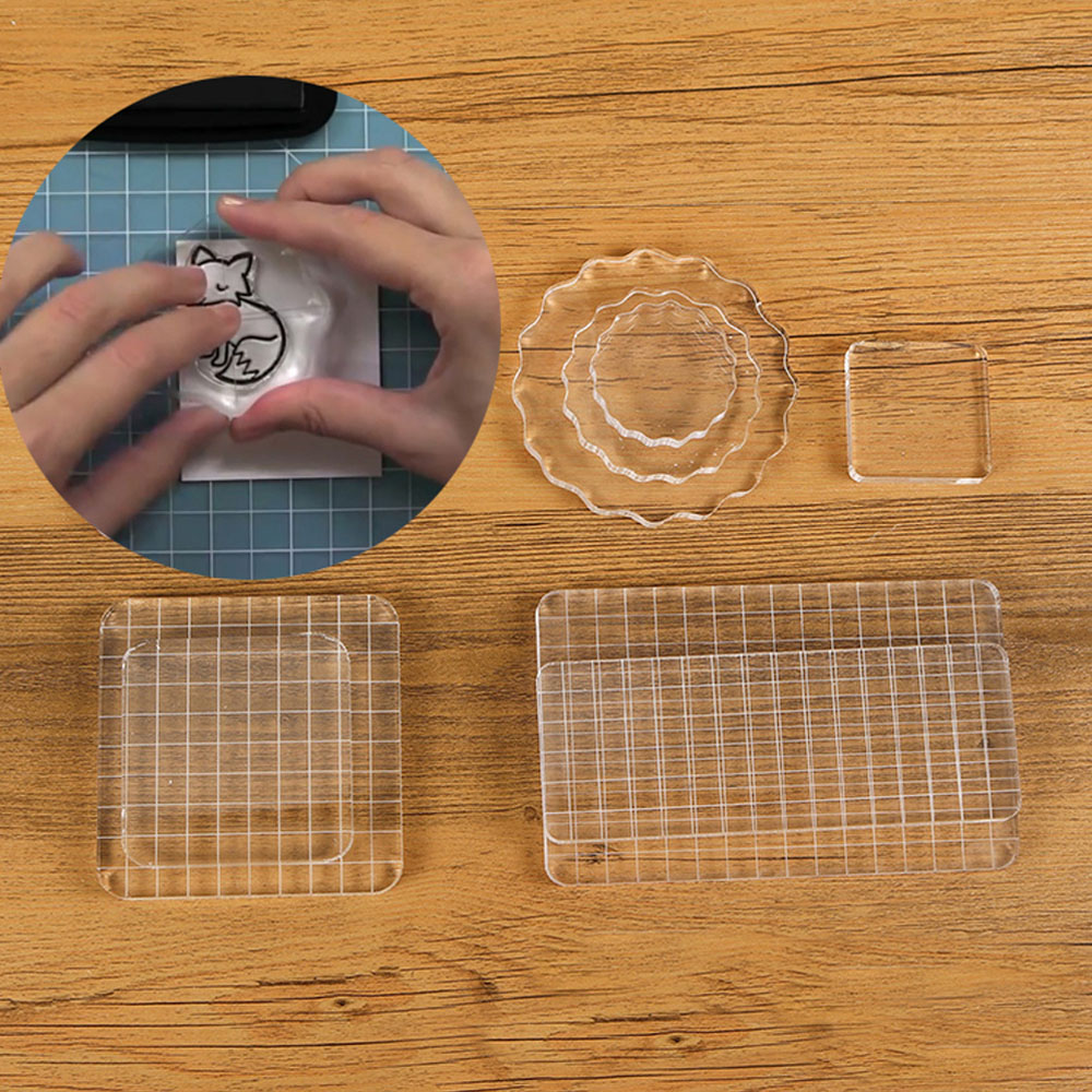 Clear Acrylic Stamp Block Use  - Photo Acrylic Block 리뷰 및 가격