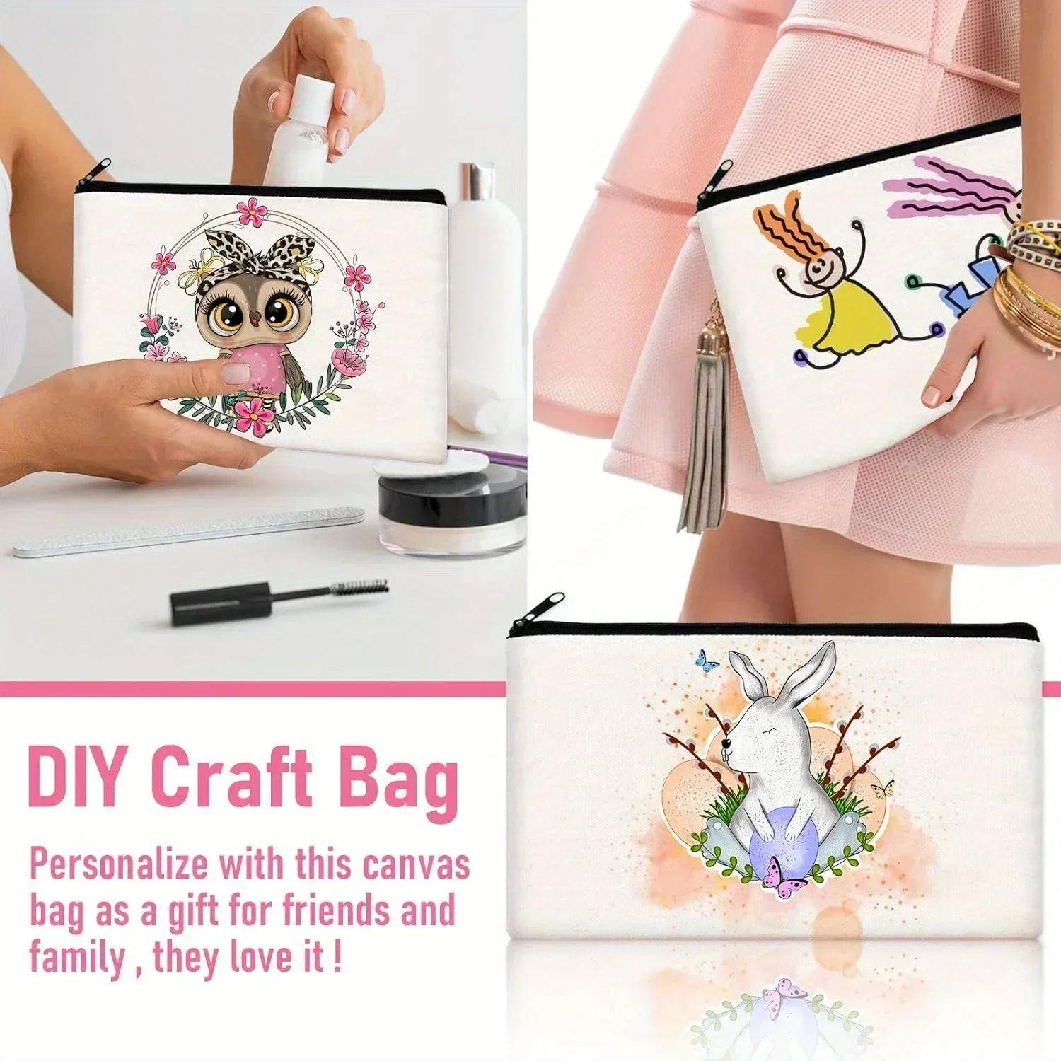 20pcs Sublimation Blank Makeup - Tote Bag Sublimation 리뷰 및 가격