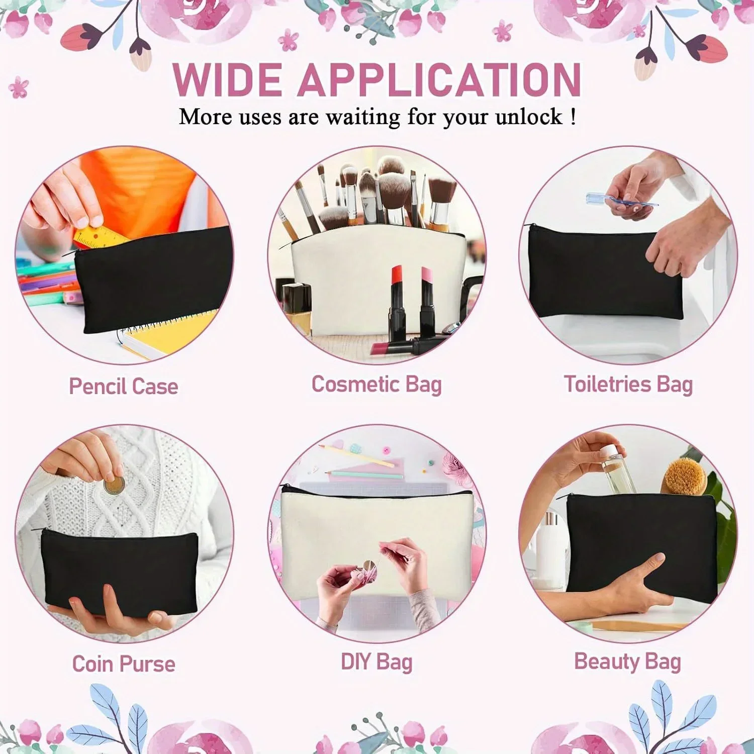 20pcs Sublimation Blank Makeup - Tote Bag Sublimation 리뷰 및 가격