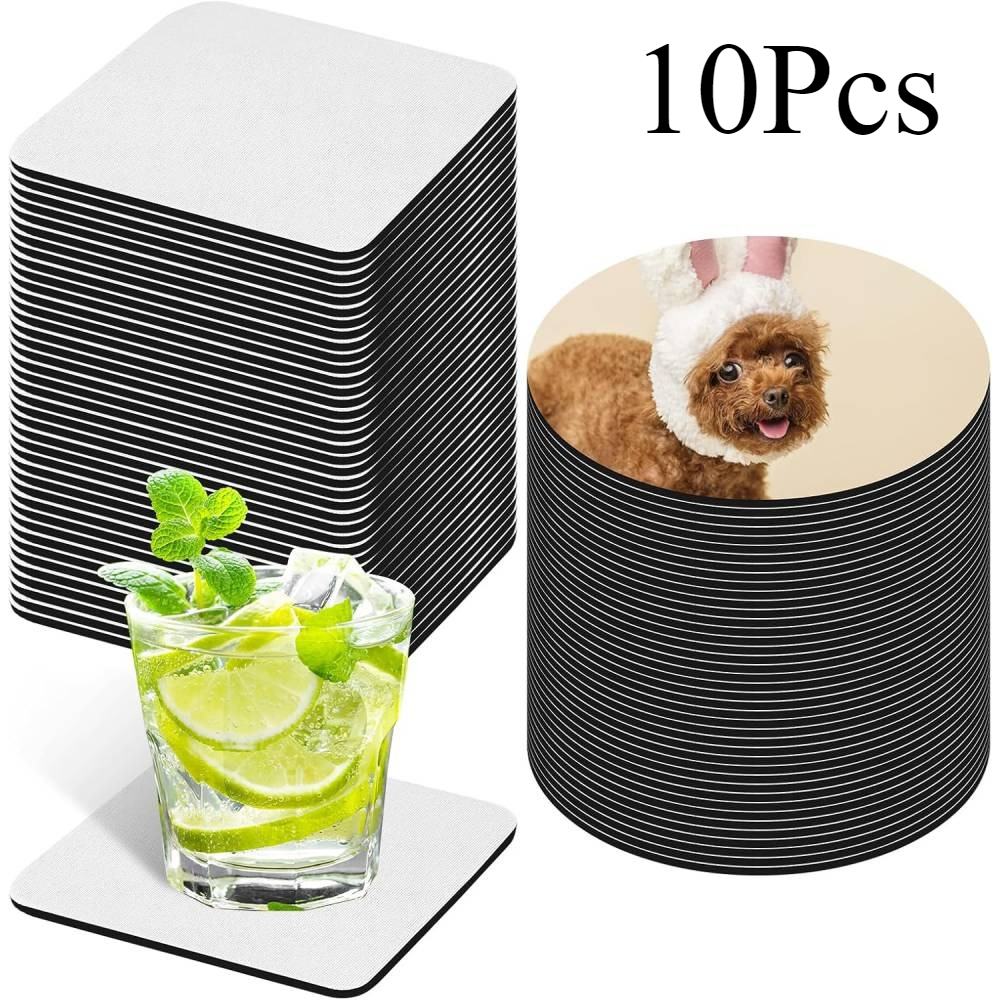 10 Pcs Sublimation Coasters Bl - Coaster Sublimation Blank 리뷰 및 가격