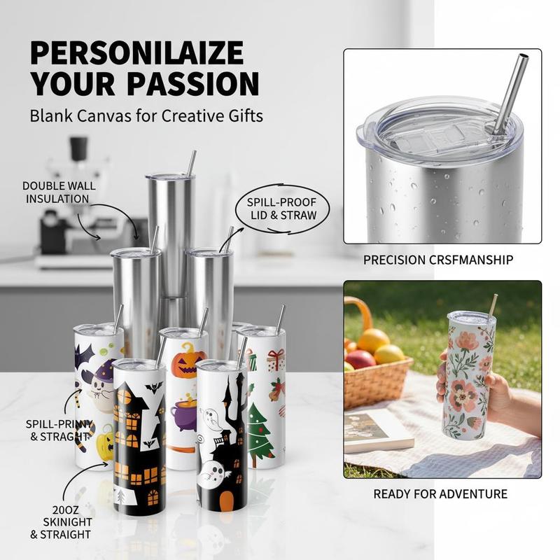 16 Pack Sublimation Insulated  - Tumbler 20Oz White 리뷰 및 가격