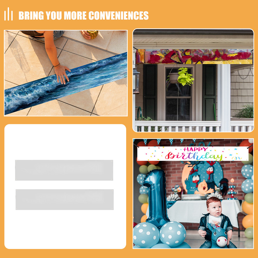 2Pcs Large Blank DIY Banner Wh - Yard Sign Blank 리뷰 및 가격
