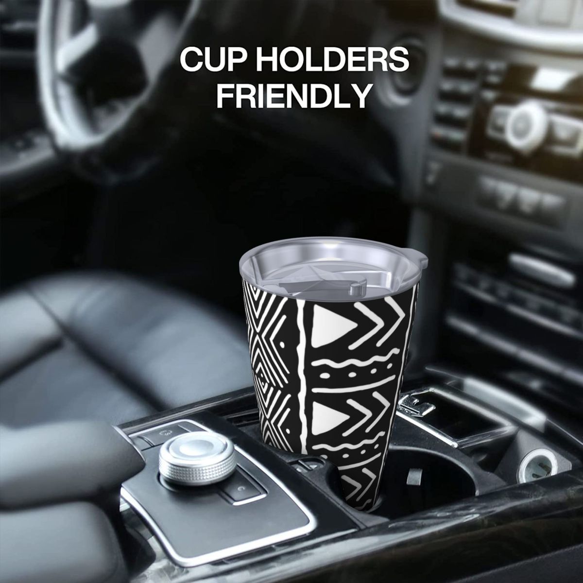 Black And White African Bogola - Tumbler 20Oz White 리뷰 및 가격