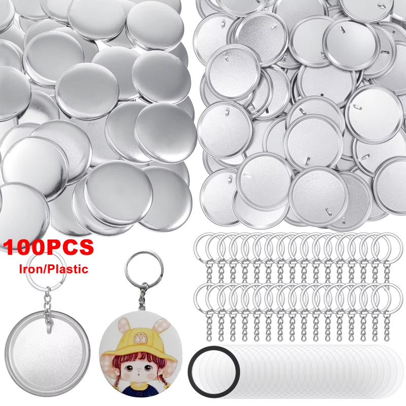 100 Sets 58 Mm/ 44 Mm Button M - Button Badge Blank 리뷰 및 가격