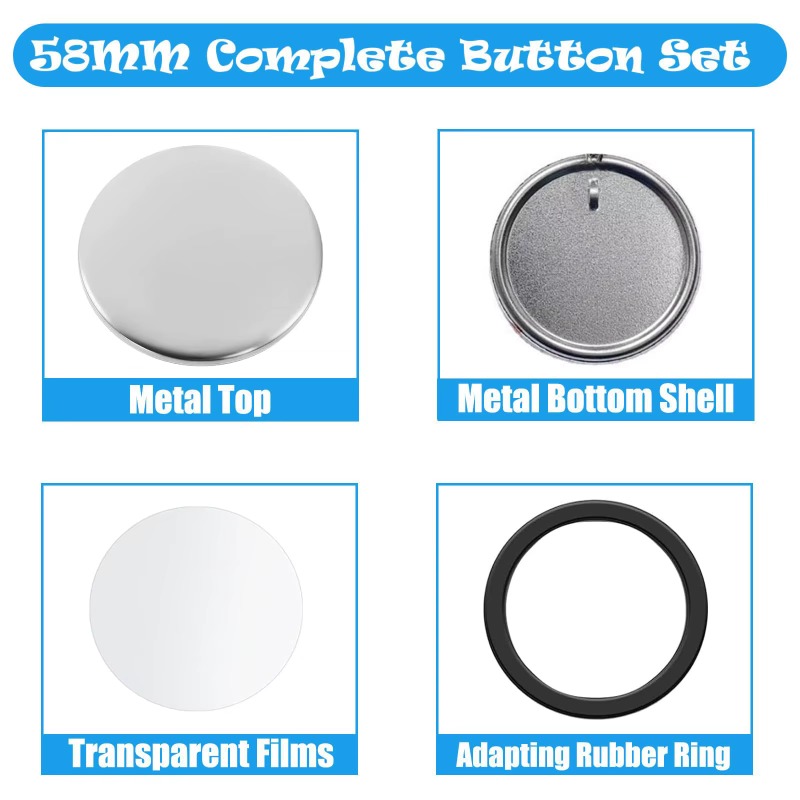 100 Sets 58 Mm/ 44 Mm Button M - Button Badge Blank 리뷰 및 가격
