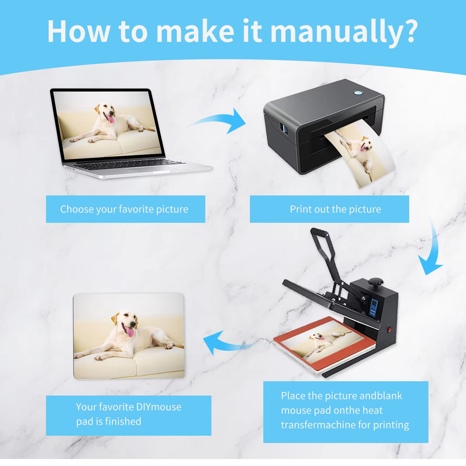 1 Pc Sublimation Mouse Pad Bla - Mouse Pad Blank Sublimation 리뷰 및 가격
