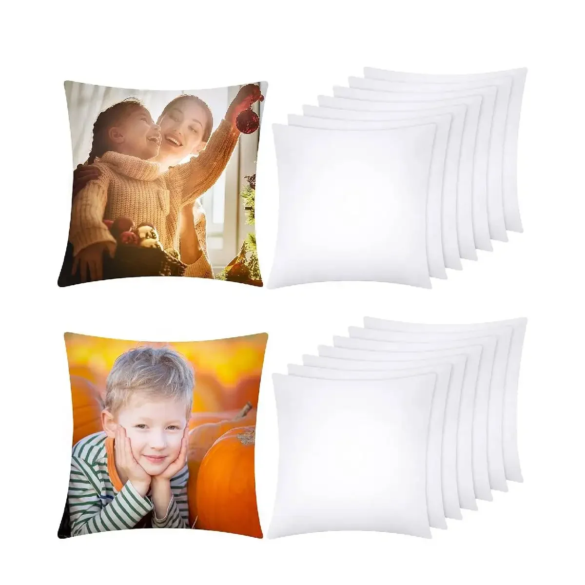 4-Pack White Polyester Peach S - Pillow Cover Sublimation 리뷰 및 가격