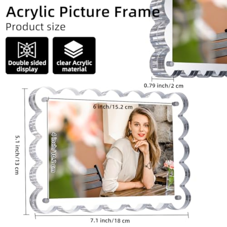 3 Pack Acrylic Picture Frame.  - Photo Acrylic Block 리뷰 및 가격