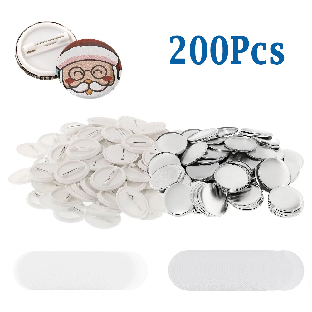 200pcs DIY Round Badge Making  - Button Badge Blank 리뷰 및 가격