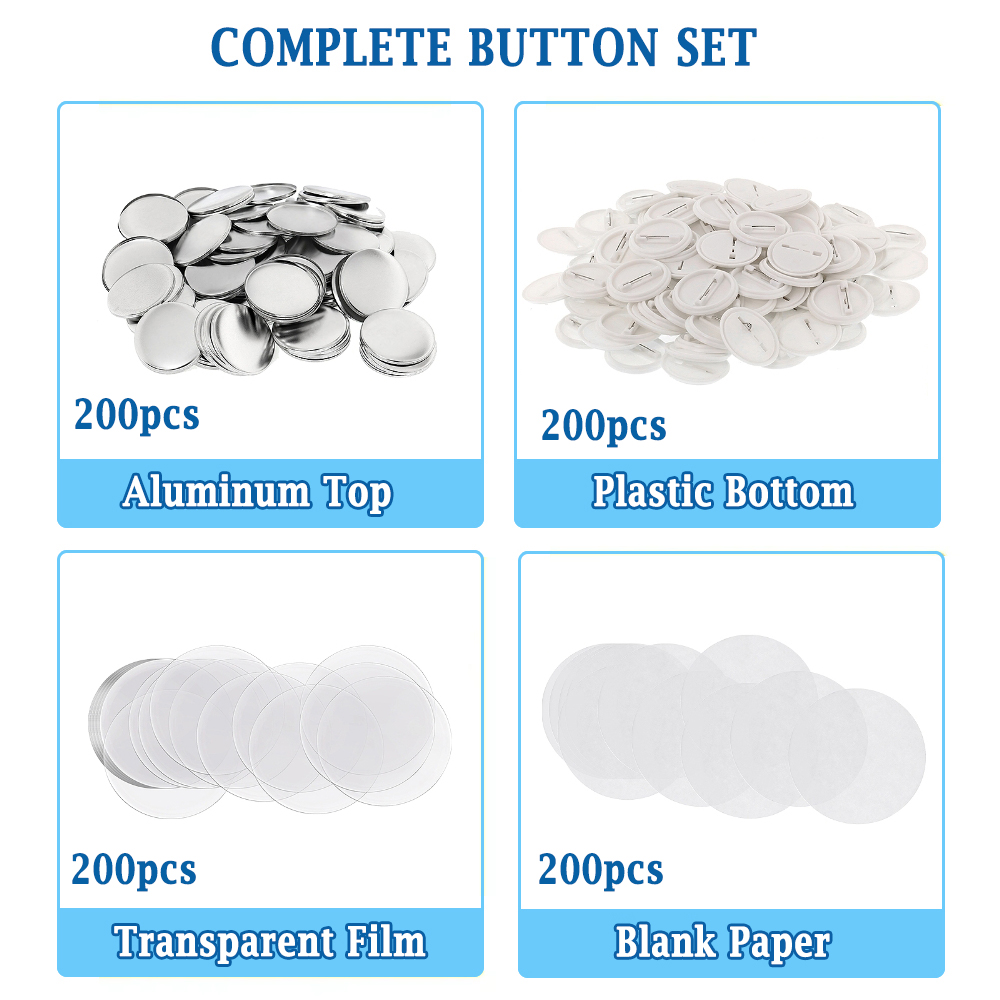 200pcs DIY Round Badge Making  - Button Badge Blank 리뷰 및 가격