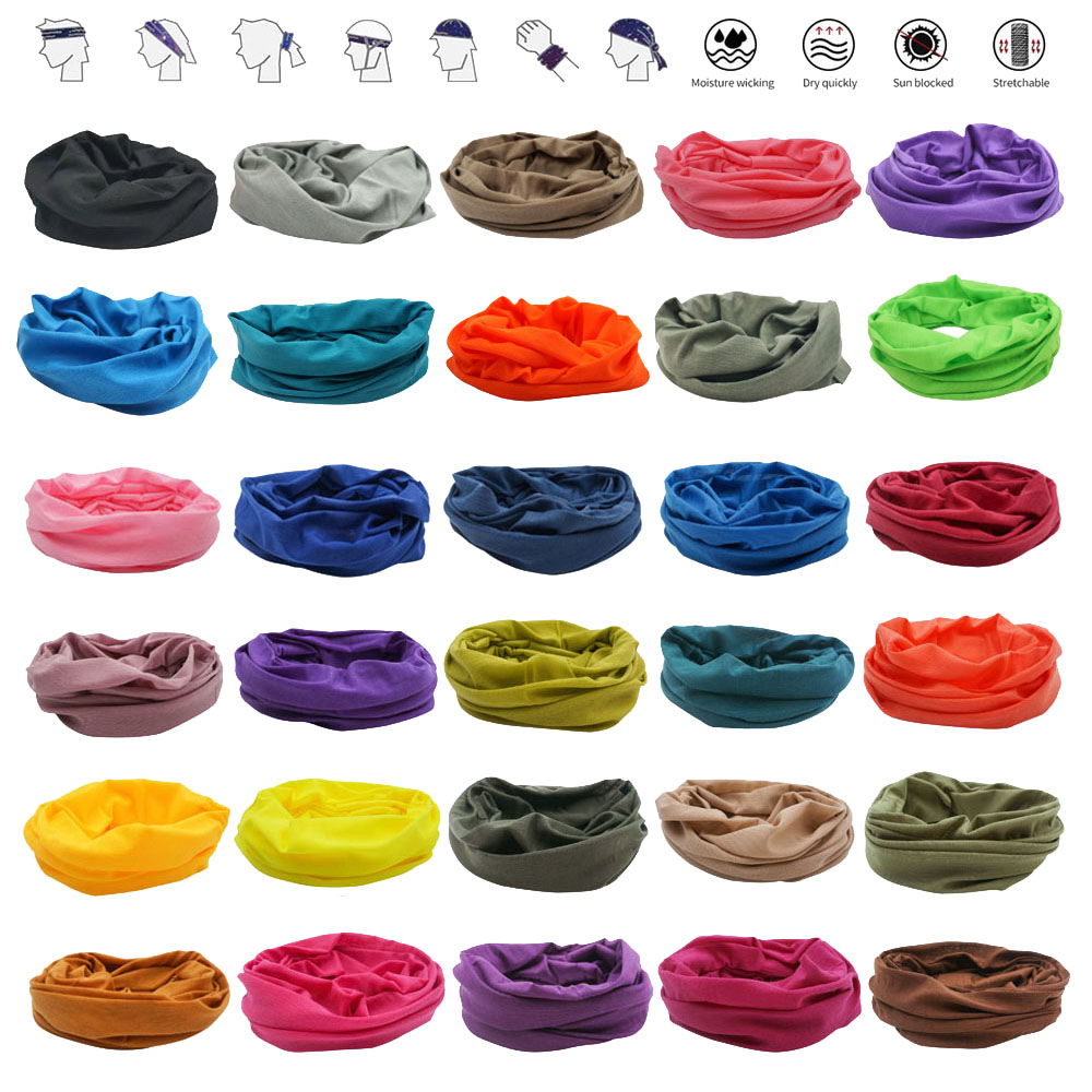 55 Solid Colors Outdoor Sports - Bandana Blank White 리뷰 및 가격