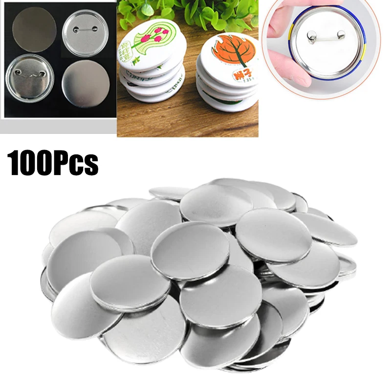 100pcs Blank Badge Pin Button  - Button Badge Blank 리뷰 및 가격