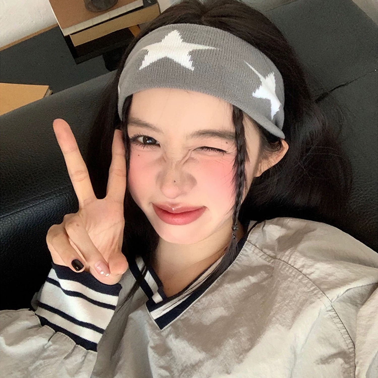 Star Embroidery Sports Headban - Bandana Blank White 리뷰 및 가격