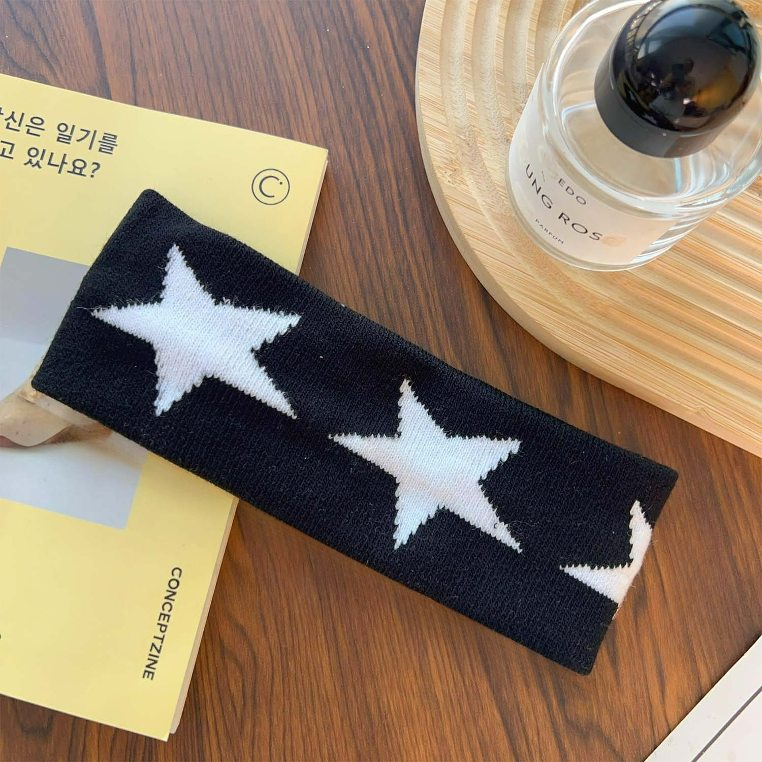 Star Embroidery Sports Headban - Bandana Blank White 리뷰 및 가격