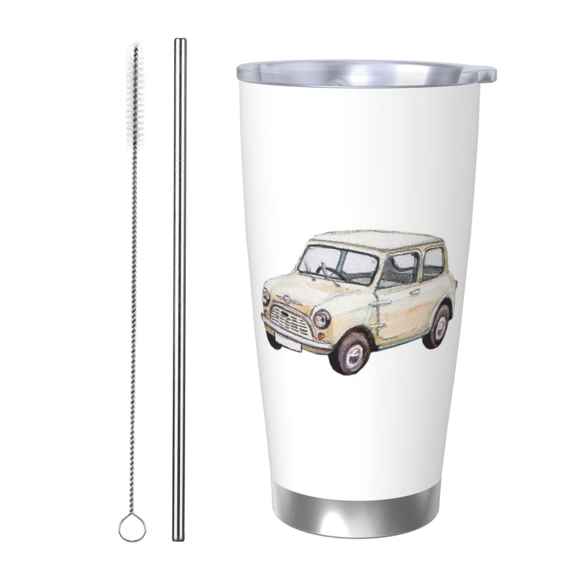 Classic White Mini Cooper In W - Tumbler 20Oz White 리뷰 및 가격