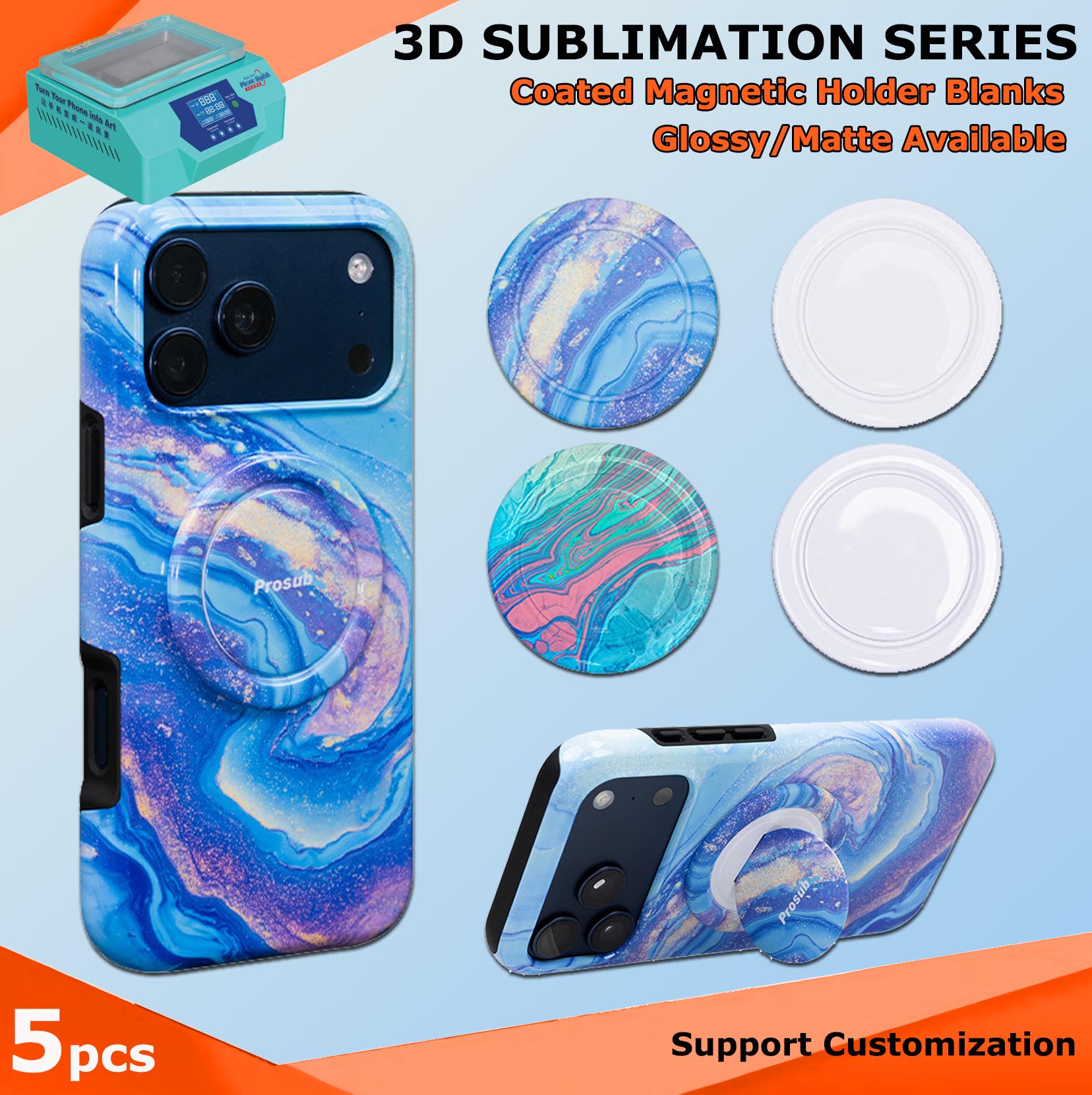 Fonlyu 5pcs Hard PC Magnetic R - Phone Case Blank Print 리뷰 및 가격
