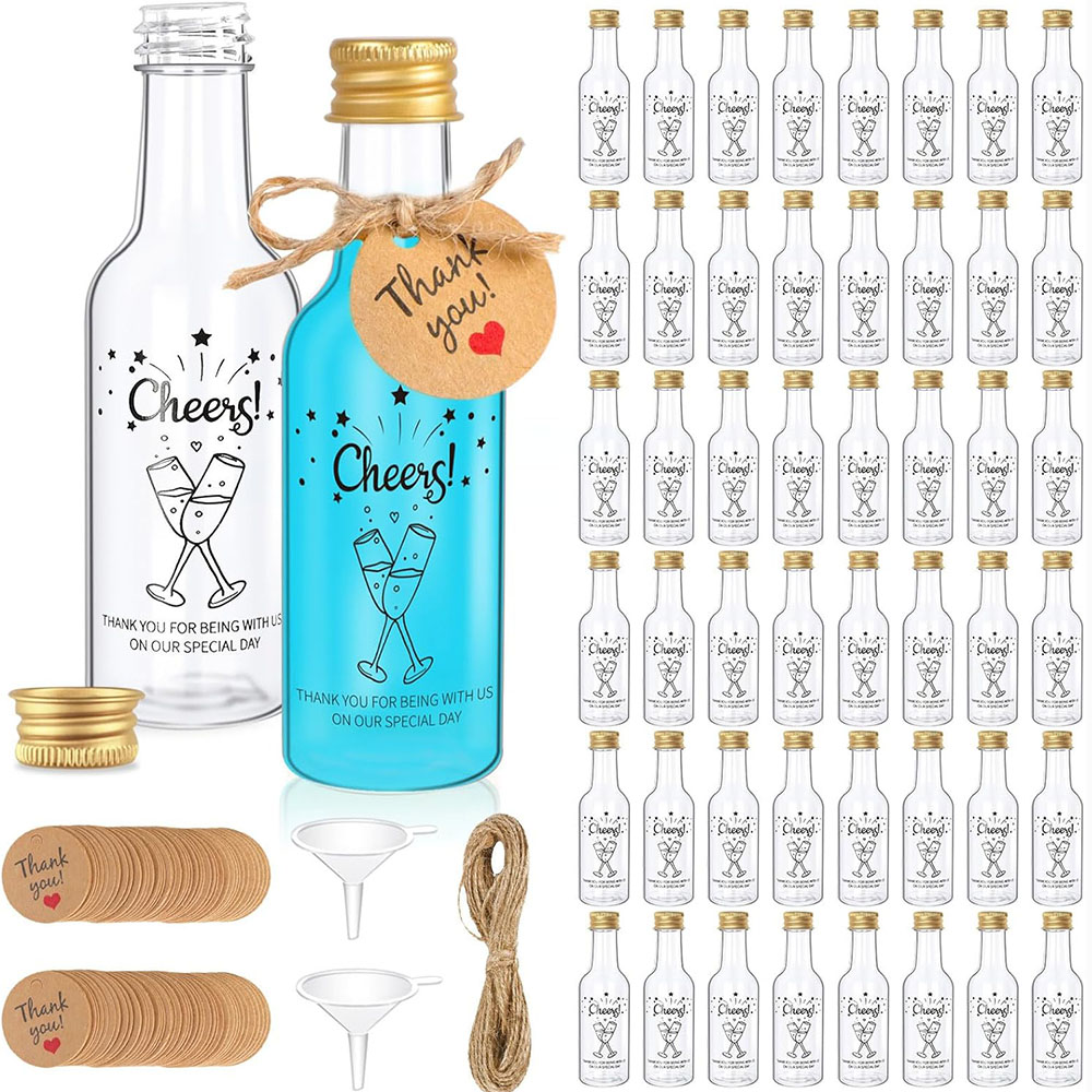 50Pack Mini Liquor Bottles,1.7 - Water Bottle Blank 리뷰 및 가격