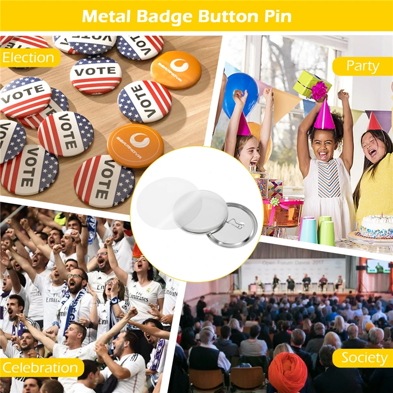 100Set Blank Badge Pin Button  - Button Badge Blank 리뷰 및 가격