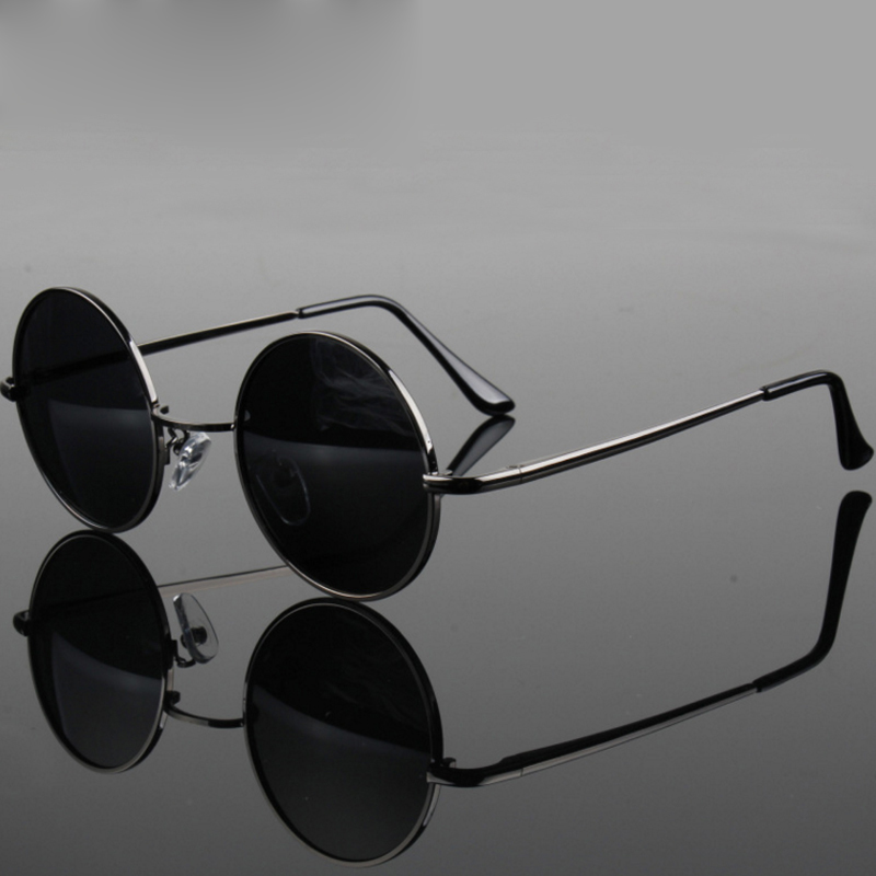Retro Vintage Round Sunglasses - Metal Photo Panel 리뷰 및 가격