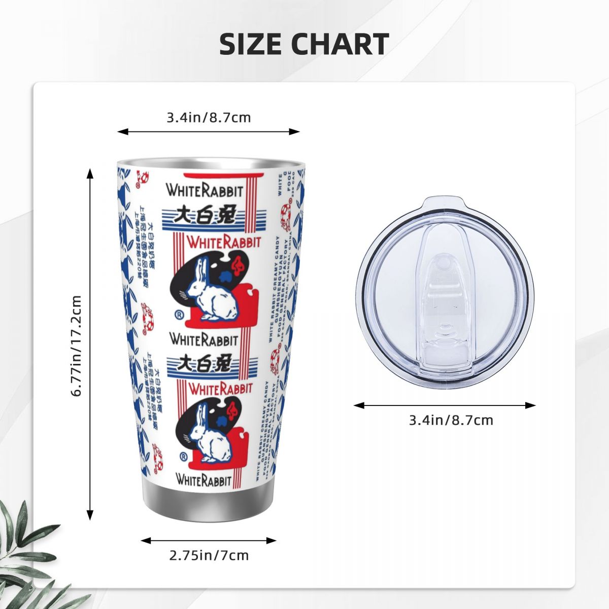 White Rabbit Candy Stainless S - Tumbler 20Oz White 리뷰 및 가격