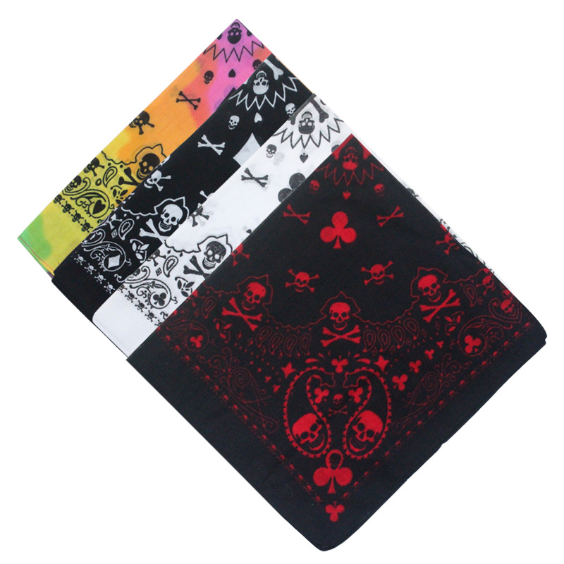 55cm White Black Red Skull Pok - Bandana Blank White 리뷰 및 가격