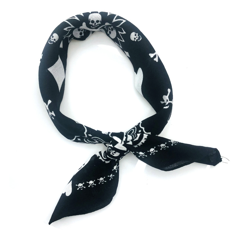 55cm White Black Red Skull Pok - Bandana Blank White 리뷰 및 가격