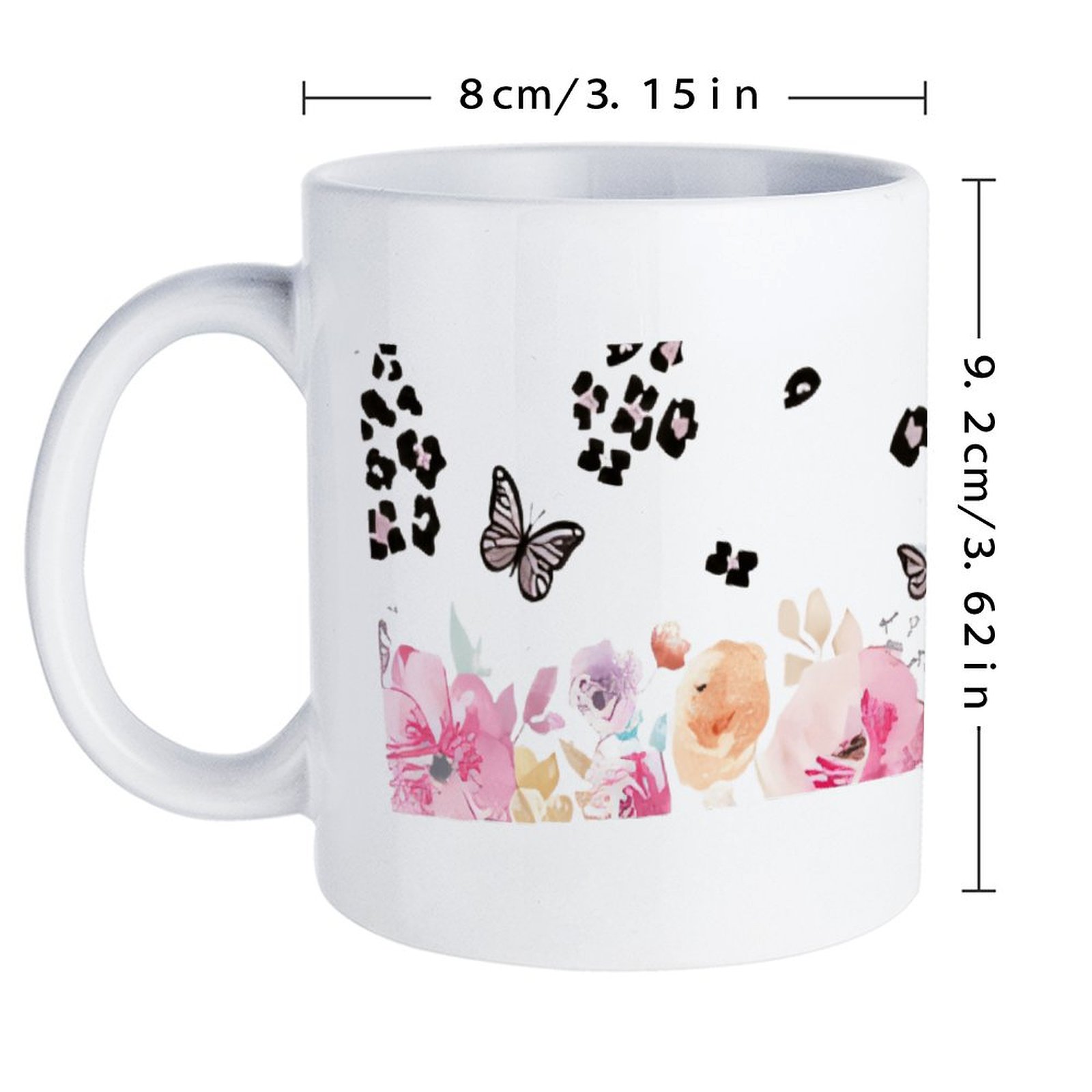 A Watercolor Painting Of Flowe - Sublimation Mug White 리뷰 및 가격