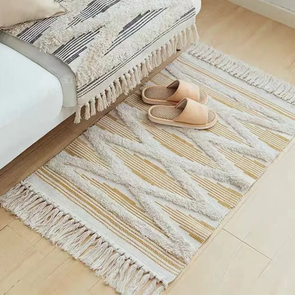 Nordic Cotton Line Soft Tassel - Door Mat Blank 리뷰 및 가격