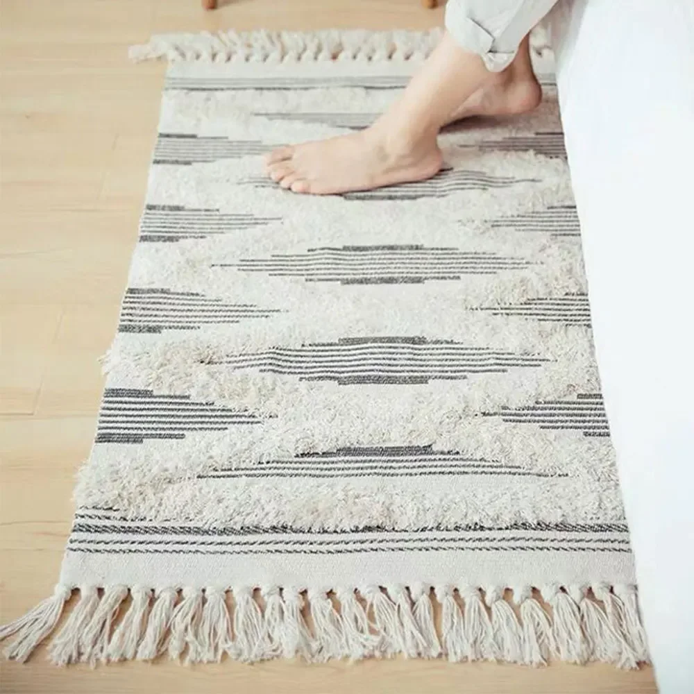 Nordic Cotton Line Soft Tassel - Door Mat Blank 리뷰 및 가격