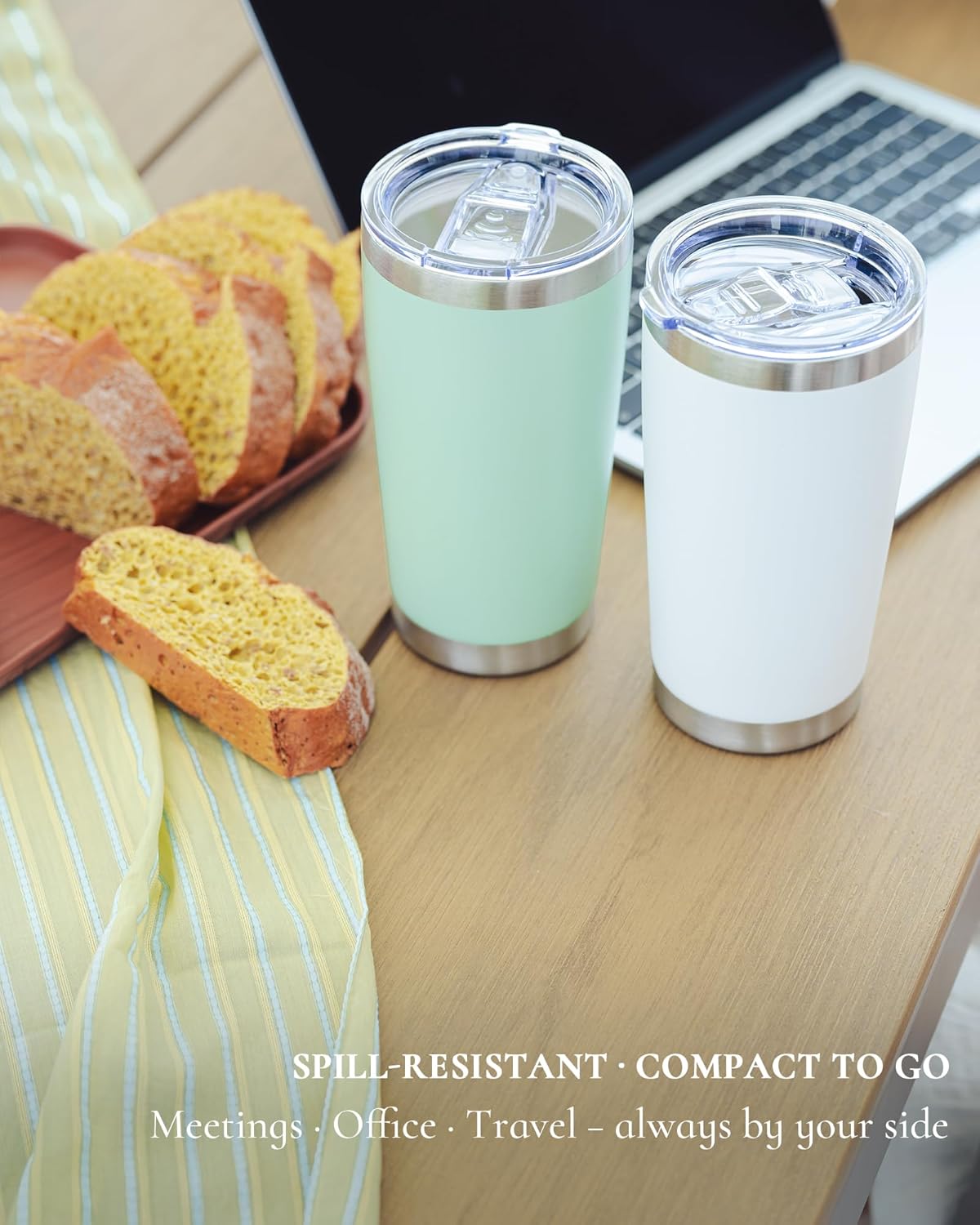 20oz Leakproof Travel Coffee T - Tumbler 20Oz White 리뷰 및 가격
