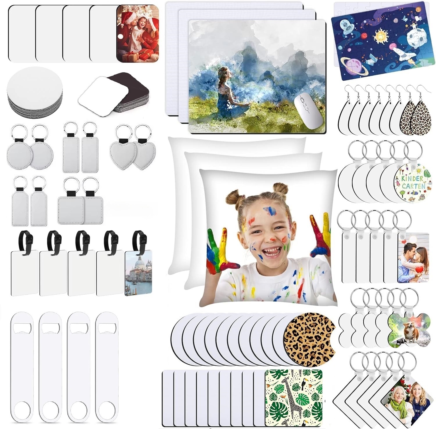90pcs  Sublimation Blank Start - Coaster Sublimation Blank 리뷰 및 가격