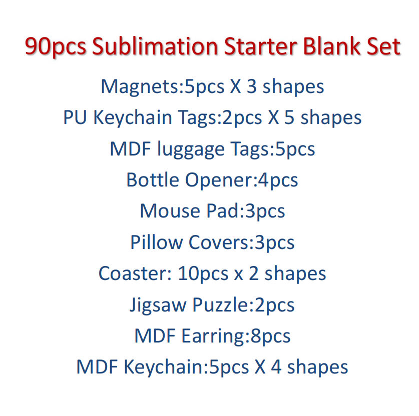 90pcs  Sublimation Blank Start - Coaster Sublimation Blank 리뷰 및 가격