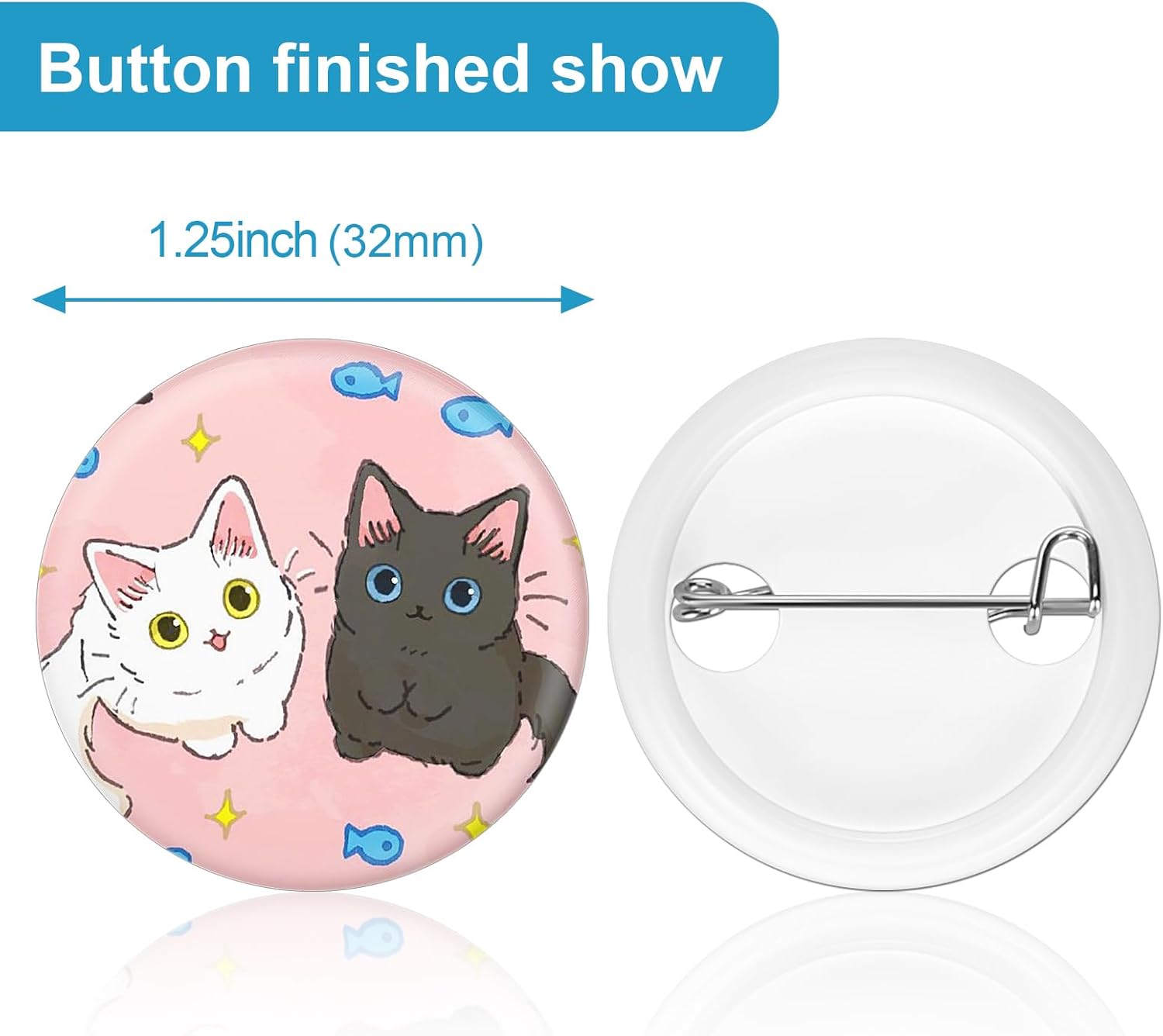 200 Sets 1.25 Inch Button Make - Button Badge Blank 리뷰 및 가격