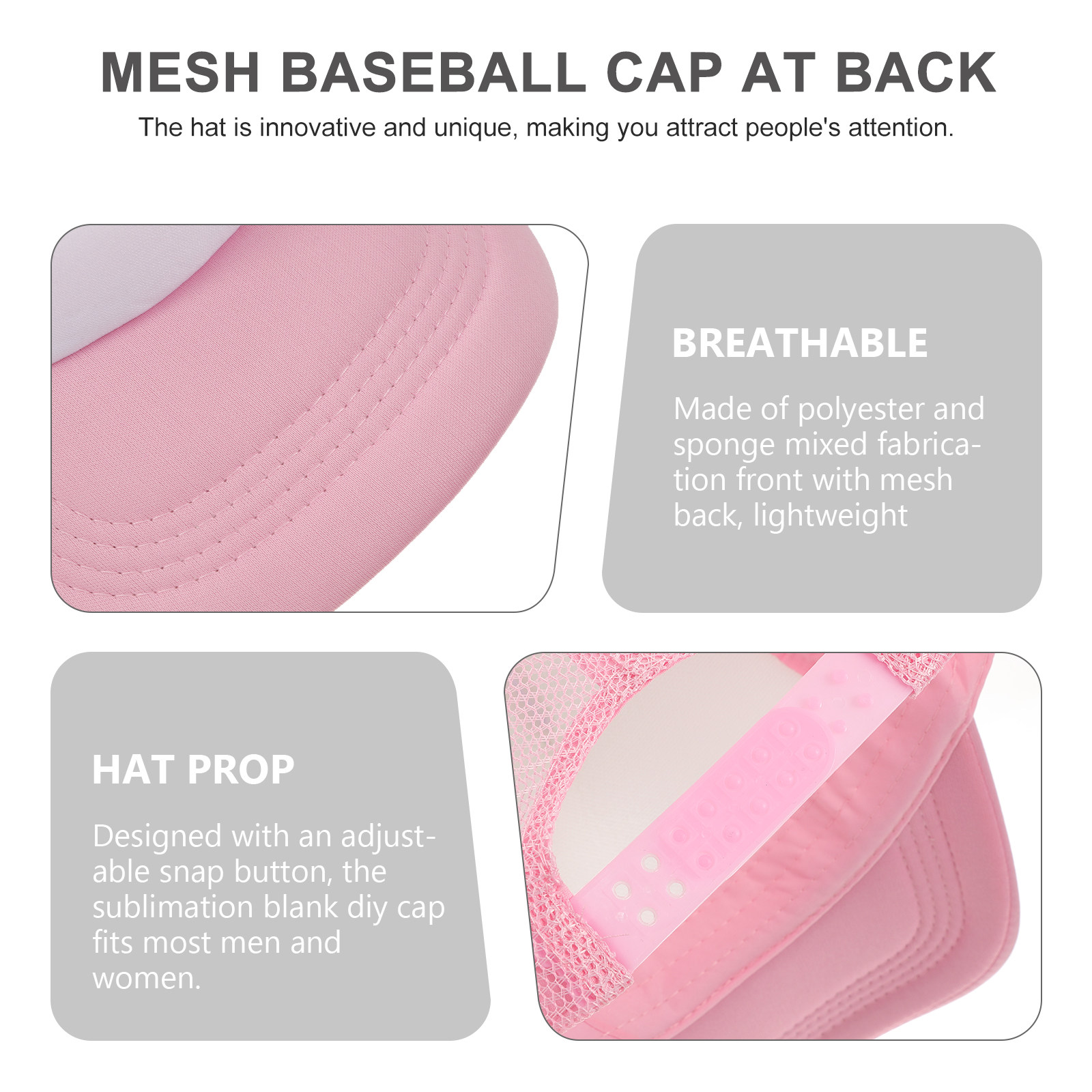 10Pcs Blank Mesh Baseball Caps - Hat Sublimation Blank 리뷰 및 가격